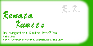 renata kumits business card